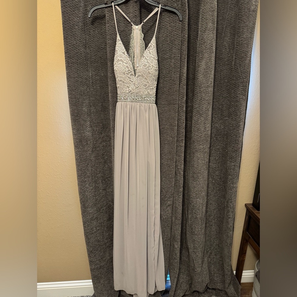 Emerald Sundae Gray Dress Formal Dress